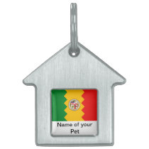 Pet Tag with Flag of Los Angeles, California State pet tags