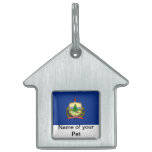 Pet Tag with Flag of Vermont State