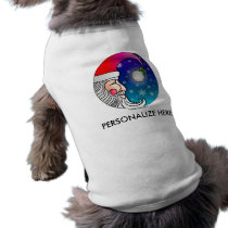 Pet Tees - Santa Moon pet clothing by Happy_Holly_Daze Pet Tees - Santa Moon pet clothing