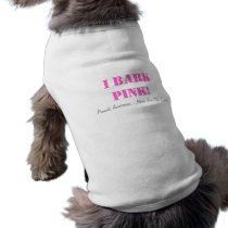 pet tshirt - I BARK PINK!