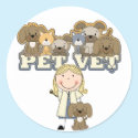 Pet Vet Blond Female Tshirts and Gifts stickers