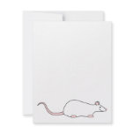 Pet White Rat Personalized Invites