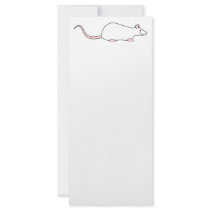 Pet White Rat Full Color Rack Card