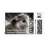 PETA Cat Rescued Stamp