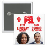 Peta Lindsay for President Pins