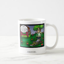PETA & The Crabgrass Cartoon Funny Mug