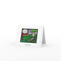 PETA & The Crabgrass Cartoon Funny Notecard by beardiethor123 PETA & The Crabgrass Cartoon Funny Notecard