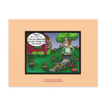 PETA & The Crabgrass Cartoon Funny Postcard