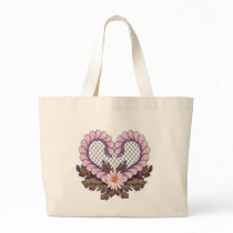 Petal Mesh Heart Pink Bag