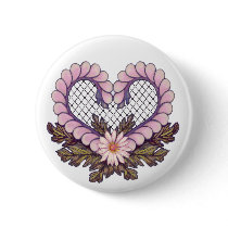 Petal Mesh Heart Pink