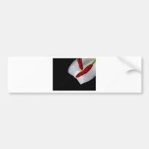 petal of a lily with red stamen bumper sticker
