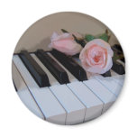 Petal Pink Keys Fridge Magnet