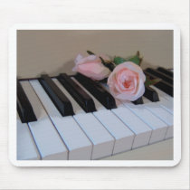 Petal Pink Keys Mouse Mat