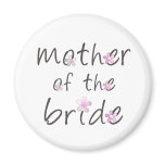 Petal Pink Mother of the Bride Gift Magnets