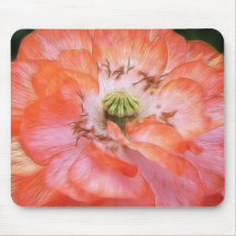 Petal Power - Ruffled Poppy Mouse Pad