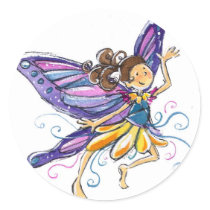 Petal Summer Fairy stickers by Sneaky_P_Illustratio Petal Summer Fairy stickers