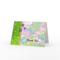 Petals and Dew Drops Thanks cards