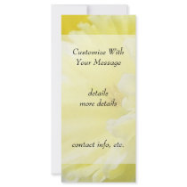 Petals - Daffodil Detail Custom Rack Cards