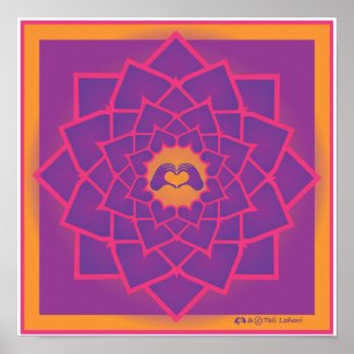 Petals Mandala with the HeartMark print