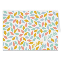Petals "Many Thanks" Notecard cards