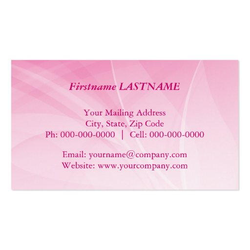 petals.pink business card template (back side)