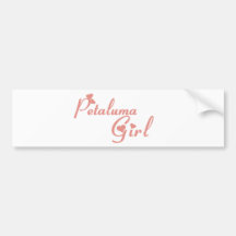 Petaluma Girl tee shirts Bumper Sticker
