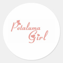 Petaluma Girl tee shirts Sticker