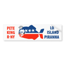 Pete King Long Island Piranha bumper stickers