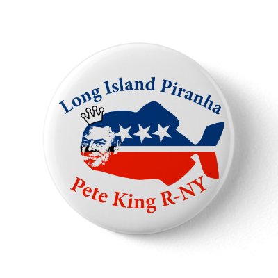 Pete King Long Island Piranha Pins by headlinegrafix