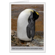 Pete the penguin card