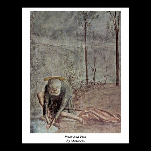 Peter And Fish By Masaccio Poster