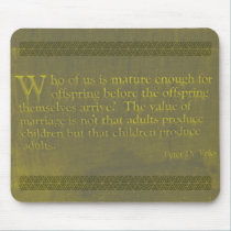 Peter De Vries Quote Mousepad mousepads