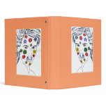 Peter Max style original acrylic painting Vinyl Binders