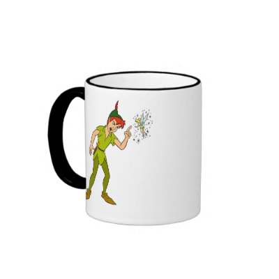 Peter Pan and Tinkerbell Disney mugs