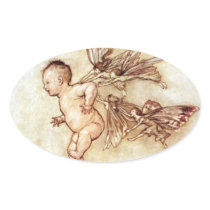 Peter Pan Flying Baby with Fairies Sticker