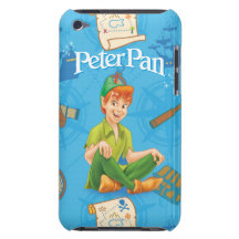 Peter Pan Sitting Down Barely There iPod Cases