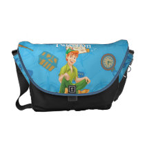 Peter Pan Sitting Down Courier Bag at Zazzle