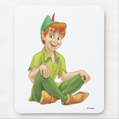 Peter Pan Sitting Down Disney Mousepads by disney