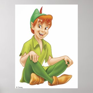 Peter Pan Sitting Down Disney Print