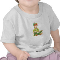 Peter Pan Sitting Down Disney Shirts