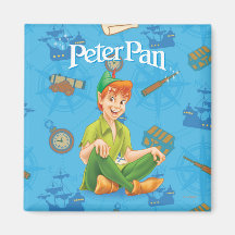Peter Pan Sitting Down Fridge Magnets