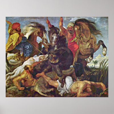 rubens hippopotamus hunt