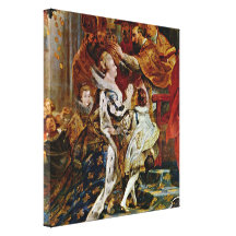 Peter Paul Rubens - Maria de Medici in Paris Stretched Canvas Print