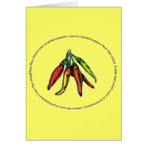 Peter Piper picked a peck of pickled peppers... cards