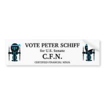Peter Schiff, Connecticut Senate bumper stickers
