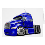 Peterbilt Blue Truck Greeting Cards