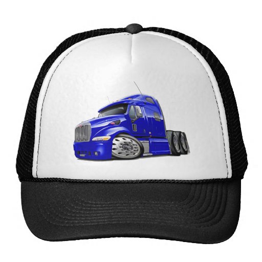 Peterbilt Blue Truck Trucker Hat Zazzle