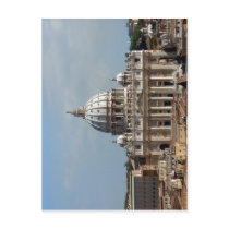 Petersdom in Rom, gesehen vom Dach der Engelsburg  Postcard