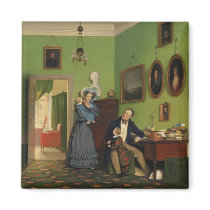 Petersen Family Balance by Wilhelm Ferdinand Bendz Fridge Magnet