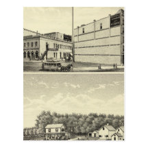 Petersen residence, Dewey, and Stone, Nebraska Postcards